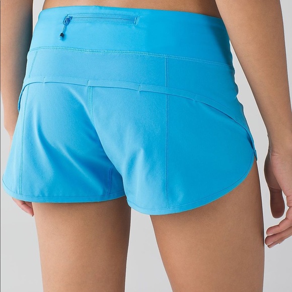 lululemon athletica Pants - 🍋 Blue Lululemon Speed Up Shorts (SIZE 4)